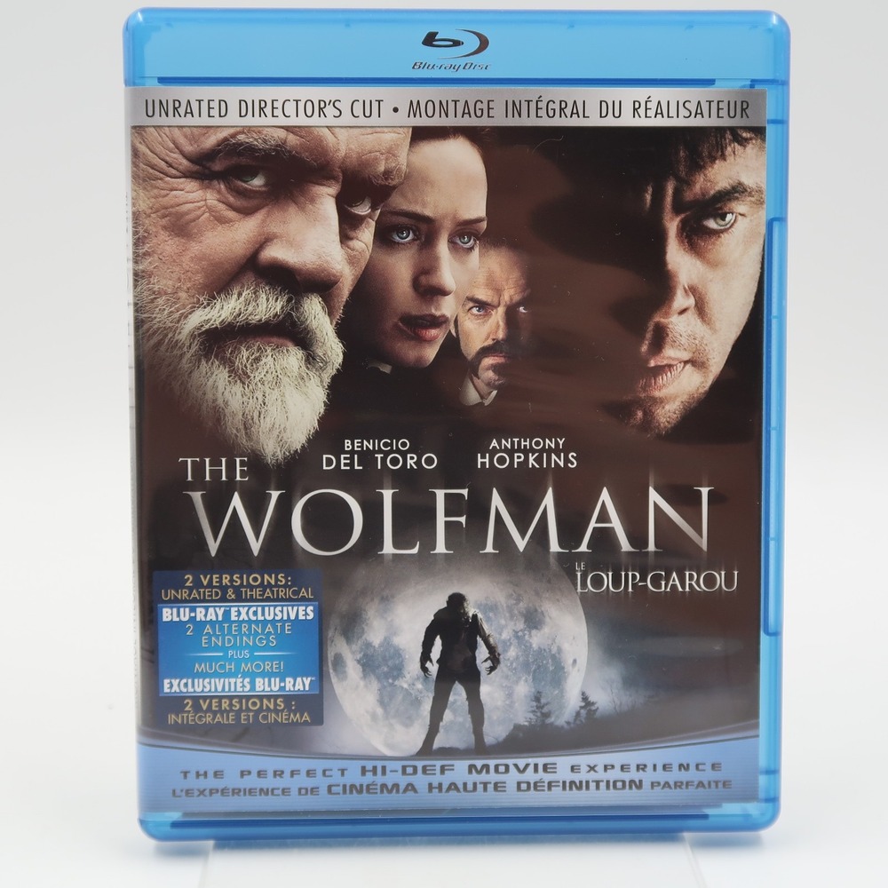 The Wolfman 2010 Unrated Director's Cut Blu-ray Benicio Del Toro Anthony Hopkins